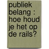 Publiek belang : hoe houd je het op de rails? door M. Smit