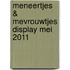 Meneertjes & Mevrouwtjes display mei 2011