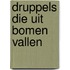 Druppels die uit bomen vallen
