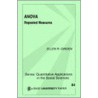 Anova door Ellen R. Girden