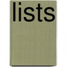 Lists by Liza Kirwin