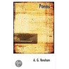 Poems door A.G. Rensham