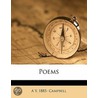 Poems door A.Y. 1885-Campbell