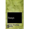 Essays door Henry Thomas Buckle