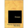 Essays door Baron Thomas Babington Macaulay Macaulay
