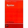 Syntax by P.H. Matthews