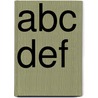 Abc Def door Onbekend