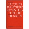 Het esthetische denken door J. Ranciere