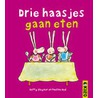 Drie haasjes gaan eten