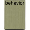 Behavior door John Broadus Watson