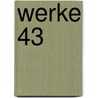 Werke 43 door Friedrich Engels