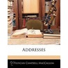 Addresses by Duncan Campbell MacCallum