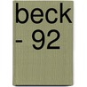 Beck - 92 door Juan de Ribera Berenguer