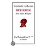 Der Krieg door Constantin von Lossau