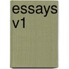 Essays V1 by Edward Hyde of Clarendon