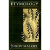 Etymology door Yakov Malkiel