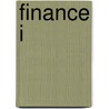 Finance I by Unknown