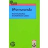 Memoranda door Thomas Meyer