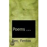 Poems ... door Ben. Fenton
