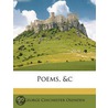 Poems, &C door George Chichester Oxenden