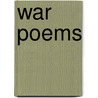 War Poems by Elbridge Jefferson Cutler