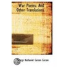 War Poems door George Nathaniel Curzon Curzon