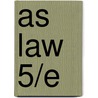As Law 5/E by Mary Charman