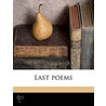Last Poems door Jr. Edward Thomas
