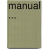 Manual ... door Onbekend