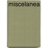 Miscelanea by Benito Juï¿½Rez