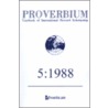 Proverbium by Wolfgang Mieder