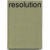 Resolution door F.J. Freitag