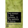 Two Essays door William Paton Ker