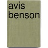 Avis Benson door Elizabeth Prentiss