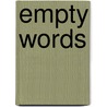 Empty Words door John Cage