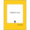 Grimm's Law by Friedrich Max M?ller