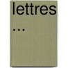 Lettres ... door Pline Le Jeune
