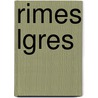 Rimes Lgres door Auguste Barbier