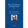 Schriften 5 by Klaus Holzkamp