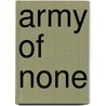 Army Of None door David Solnit