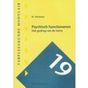 Psychisch functioneren door H. Vermaas