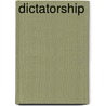 Dictatorship door Carl Schmitt