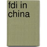 Fdi In China by Xiaojuan Jiang
