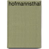 Hofmannsthal by Ulrich Weinzierl