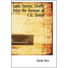 Latin Syntax by Charles Beck