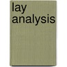 Lay Analysis by Robert S. Wallerstein