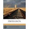 Obiter Dicta door Augustine Birrell