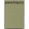 Para/Inquiry by Victor E. Taylor