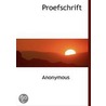 Proefschrift by Unknown