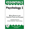 Psychology I door Staff of Research Education Association